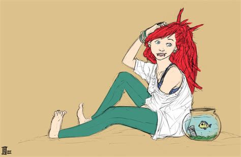 Hipster Ariel By Schillingart On Deviantart Disney Fan Art Disney