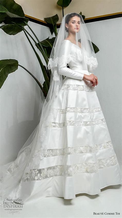 Lisle Beaute Comme Toi Wedding Dresses Vintage Lace Sleeves
