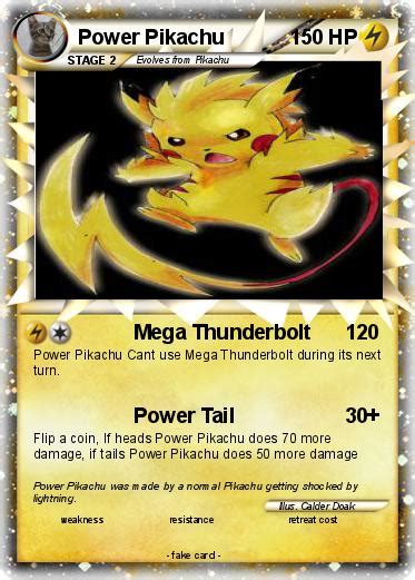 Pokémon Power Pikachu 7 7 Mega Thunderbolt My Pokemon Card