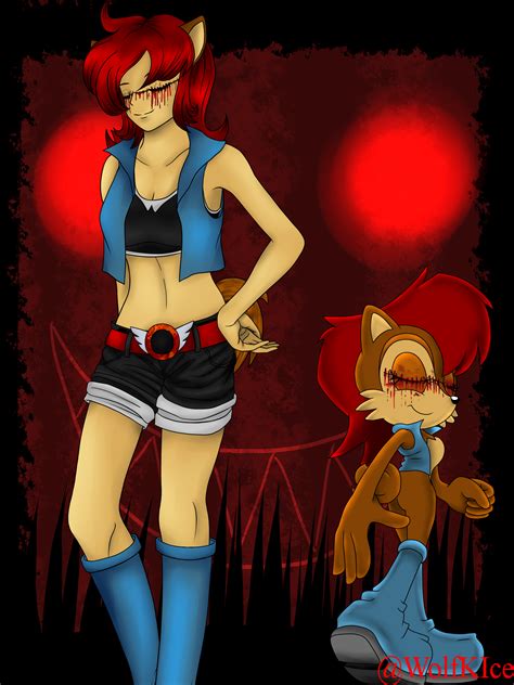 Sally Acorn Exe By Wolfkice On Deviantart