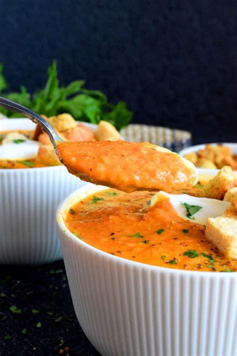 Roasted Carrot And Cauliflower Curry Ginger Soup