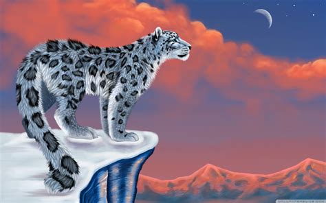 Anime Snow Leopard Cartoon