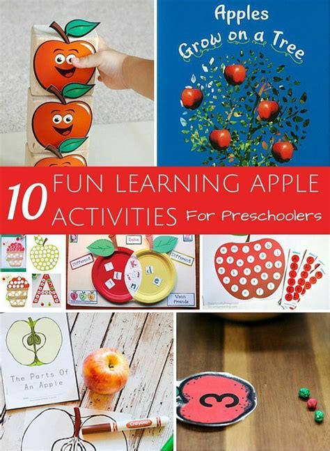 10 Fun Preschool Apple Learning Activities Apple Preschool Creative