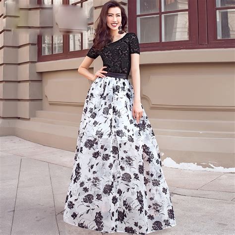 High Quality Newest Fashion 2016 Designer Skirt Womens Ink Floral