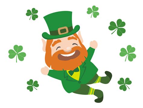 Vector St Patricks Day Symbol Character With A Happy Smile And