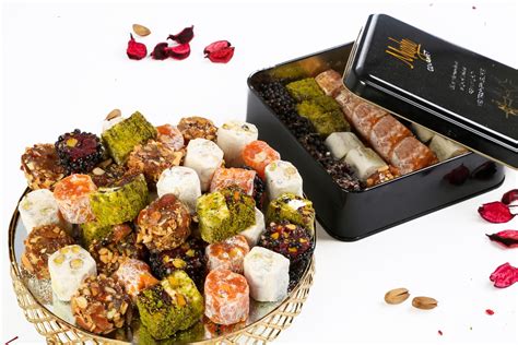 Mughe Gourmet Sultan Luxury Turkish Delight Assortment With Pistachio