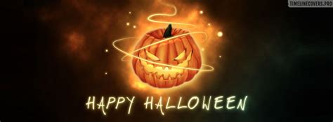 Happy Halloween Golden Pumpkin Facebook Cover Photo