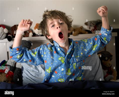 Young Child With Scruffy Hair Waking Up In The Morning Stock Photo Alamy