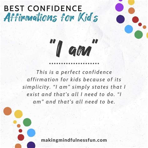 Top 20 Confidence Affirmations For Kids Making Mindfulness Fun