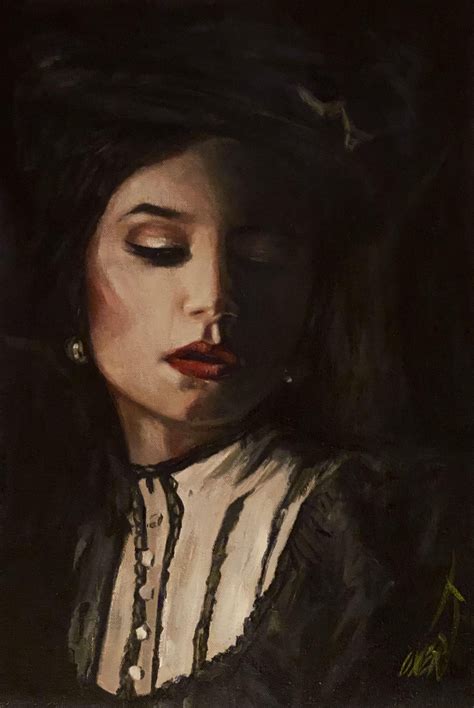 William Oxer Frsa In Her Own World Painting Acrylic On Canvas