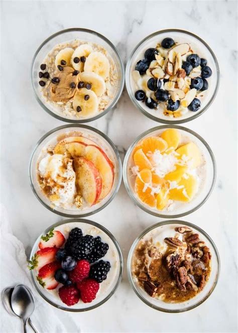 Healthy Overnight Oats Made 6 Different Ways Simple Customizable And