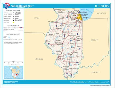 Map of Illinois (Street Map) : Worldofmaps.net - online Maps and Travel 