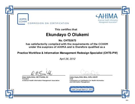 Ahima Certification Requirements Tutoreorg Master Of Documents