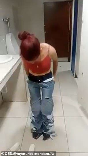 Caught With Her Pants Down Shoplifter Is Spotted Wearing Nine Pairs Of Jeans At The Same Time