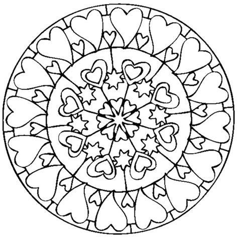 35 Heart Mandala Coloring Pages For Kids