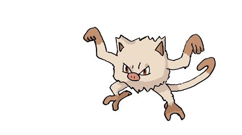 It is bipedal and has a round body covered in whitish, shaggy fur. How To Draw Mankey (POKEMON) - YouTube
