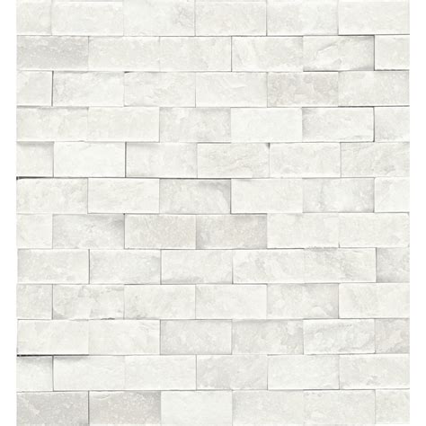 Daltile - First Snow Elegance 1 in. x 2 in. Split Face Mosaic - Floorzz