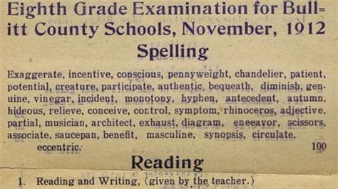 1912 Eighth Grade Exam Could You Pass These 30 Questions Given 101 Years Ago Ibtimes