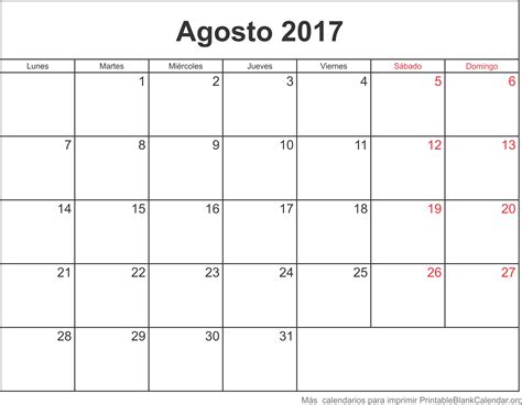 Agosto 2017 Calendario Para Imprimir Calendarios Para Imprimir Images