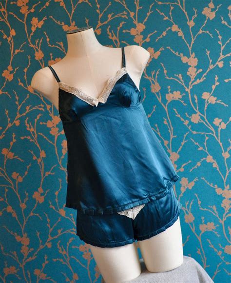 Silk Camisole And French Knicker Set Etsy