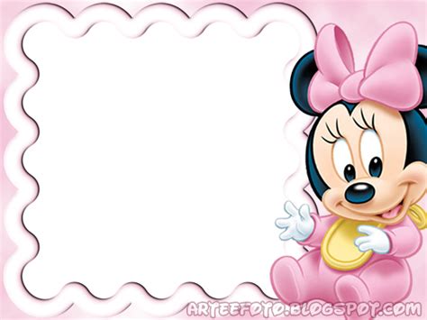 Disney Babies Free Printable Photo Frames Minnie Mouse Invitations