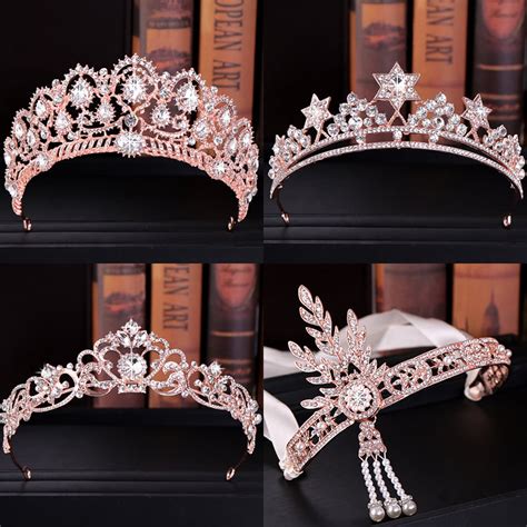 Buy Rose Gold Tiara Rose Gold Crown Majestic Crowns