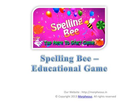 Ppt Spelling Bee Game Powerpoint Presentation Free Download Id5985312