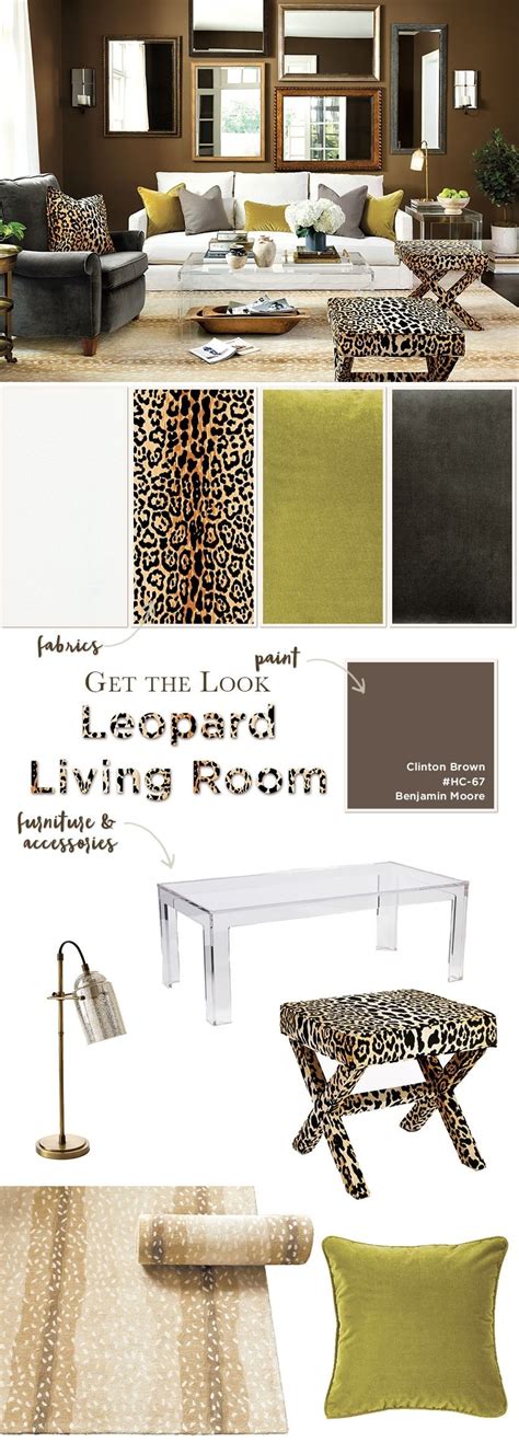 Get The Look Chic Leopard Living Room Leopard Living Rooms Safari