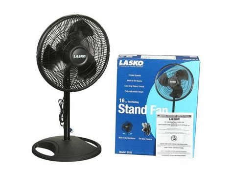 Lasko 16 Oscillating Stand Fan Black 2521 Neweggca