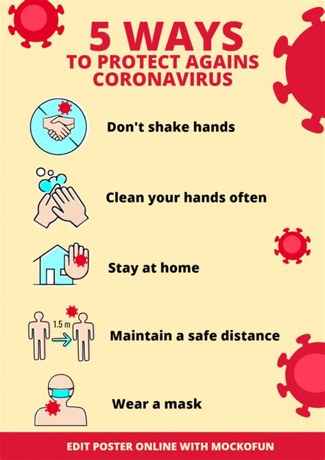 Free Coronavirus Information Poster Mockofun