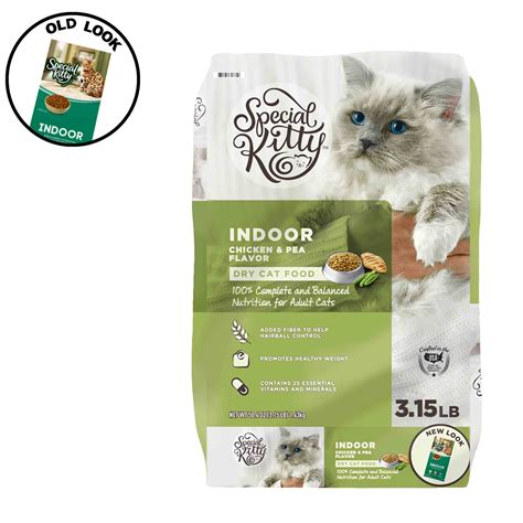 Most manufactured cat foods are safe and wholesome. Special Kitty Indoor Formula Dry Cat Food, Chicken & Pea ...