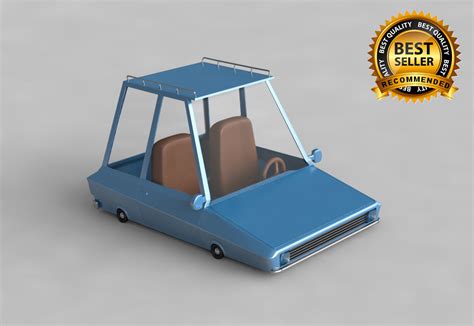 Car Cartoon 3d Model Cgtrader