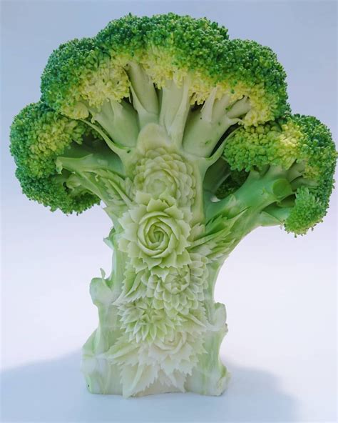 Intricate Patterns Hand Carved Into Fruit And Vegetables By Takehiro