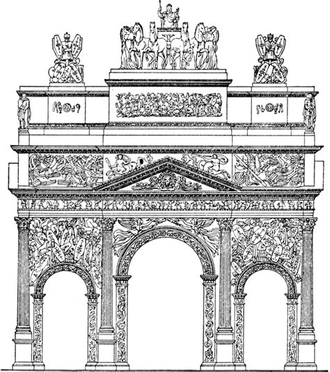 The Roman Triumphal Arch In Orange France As It Looked Then