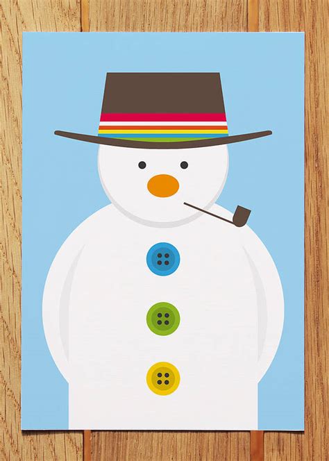 Snowman Christmas Card By Showler And Showler