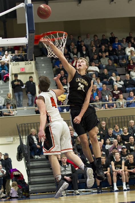 Section 1aa Boys Basketball Caledonia Catches Fire In Second Half