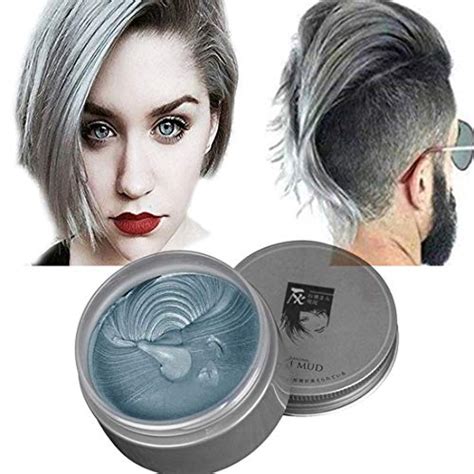 Slivere Grey Hair Color Wax，instant Hair Wax，one Time Temporary Natural
