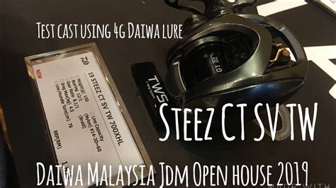 Test 2019 Daiwa Steez CT SV TW DAIWA MALAYSIA OPen House YouTube