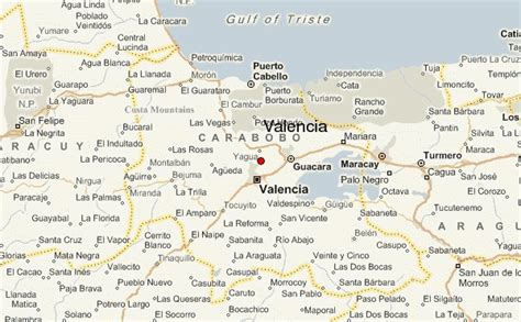 Venezuela Map Valencia