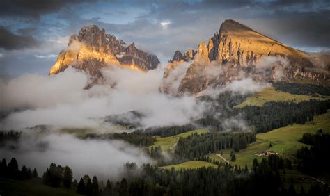 Dolomite At Sunset Sass De Putia Would Love To Go Again Flickr
