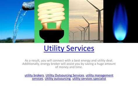Ppt Utility Services Powerpoint Presentation Free Download Id7125322