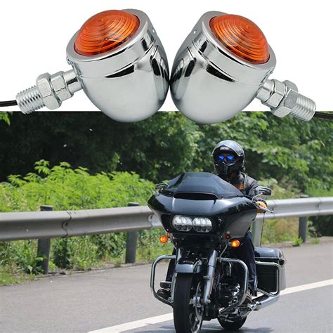 2pcs Led Bullet Turn Signal Motorcycle Led Black Bullet Turn Signals