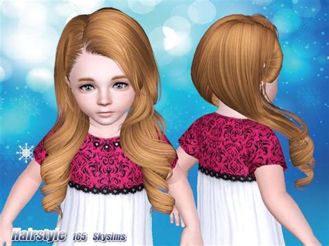 Skysims Hair Toddler 165 Sims Sims 4 Toddler Sims Hair