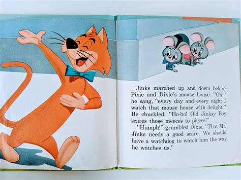 Vintage Childrens Book Illustrations Pixie And Dixie Artwork By John