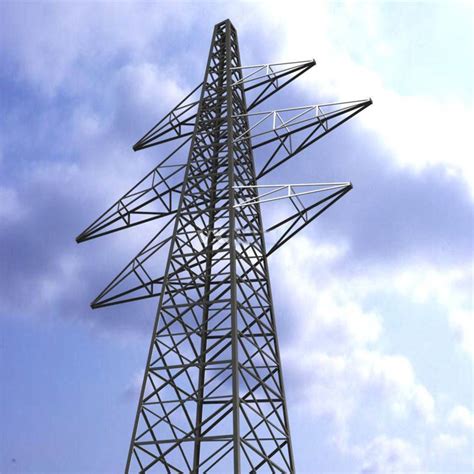 Structure Steel Lattice Transmission Tower Electrical Transmission Tower