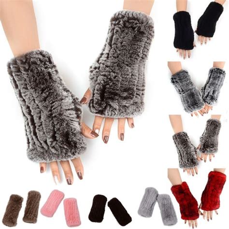 Mitten Gloves Women Lady Winter Wrist Arm Hand Warmer Knitted Long Fingerless Gloves Mitten Ma