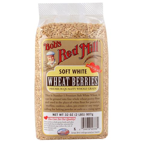 Bobs Red Mill Soft White Wheat Berries 32 Oz 907 G Iherb