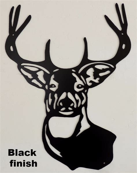 Deer Wildlife Metal Wall Hanging Buck Or Deer Metal Wall Art Silhouette