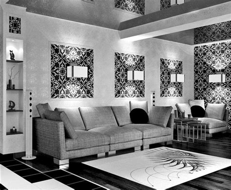 10 Silver And Black Living Room