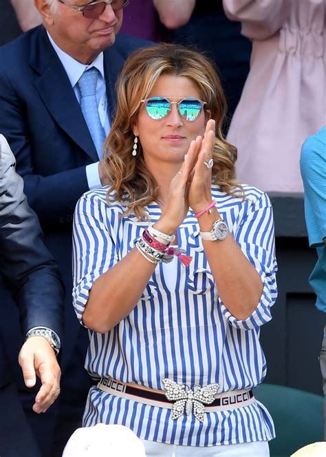 London England July 02 Mirka Federer Attends Day One Of The